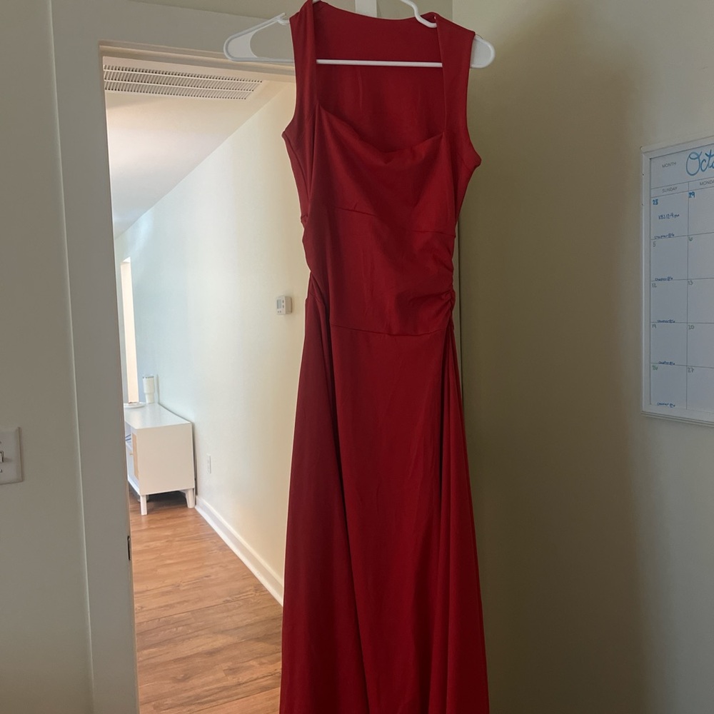 Elegant Red Evening Gown